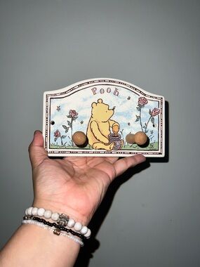 Vintage Winnie the Pooh Wall Hook Rack